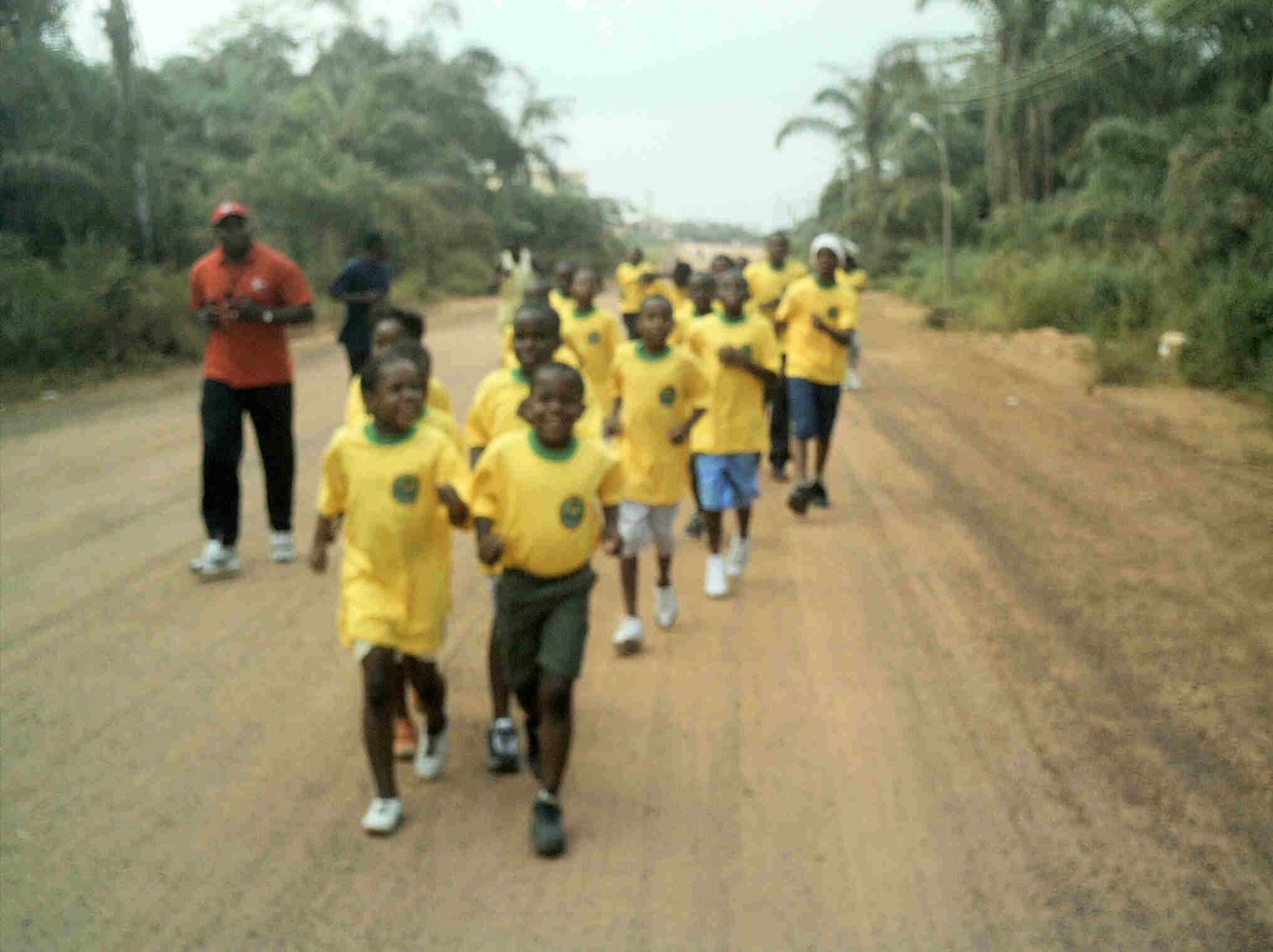 THE CAMPERS GO ON A MORNING KEEP-FIT